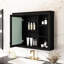 Armoire murale de salle de bain avec miroir, 35 po x 27,5 po, option de rangement polyvalente, armoire noire 35 po x 27,5 po, grande capacité de rangement, peinte