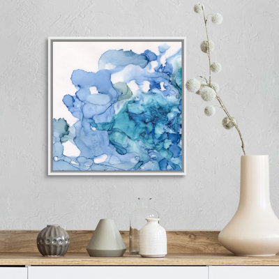 " Ocean Influence Blue " Watercolor Painting