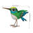 Bird Decor 9" - Hummingbird