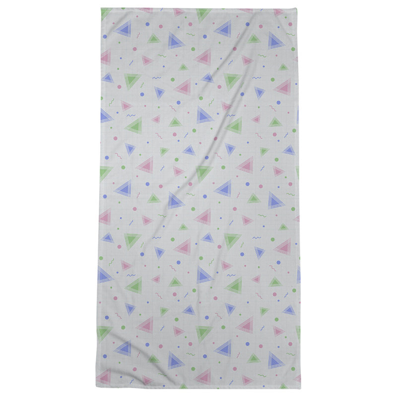 Katelyn Elizabeth Cotton Blend Bath Towel, Blue/Green