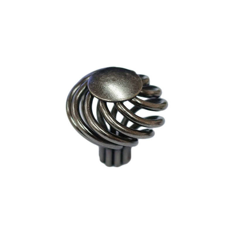 Multipack de boutons de cage à oiseaux Cabinet Hardware, Étain