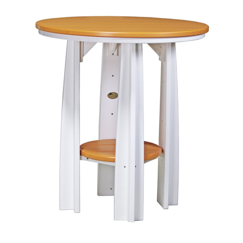 Table ronde 36 po Orchimont, Blanc, Orange