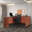 Nevjana L Desk with Double Pedestal Drawer Unit-23752395-23752397