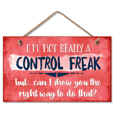 Décoration murale décorative en bois control freak