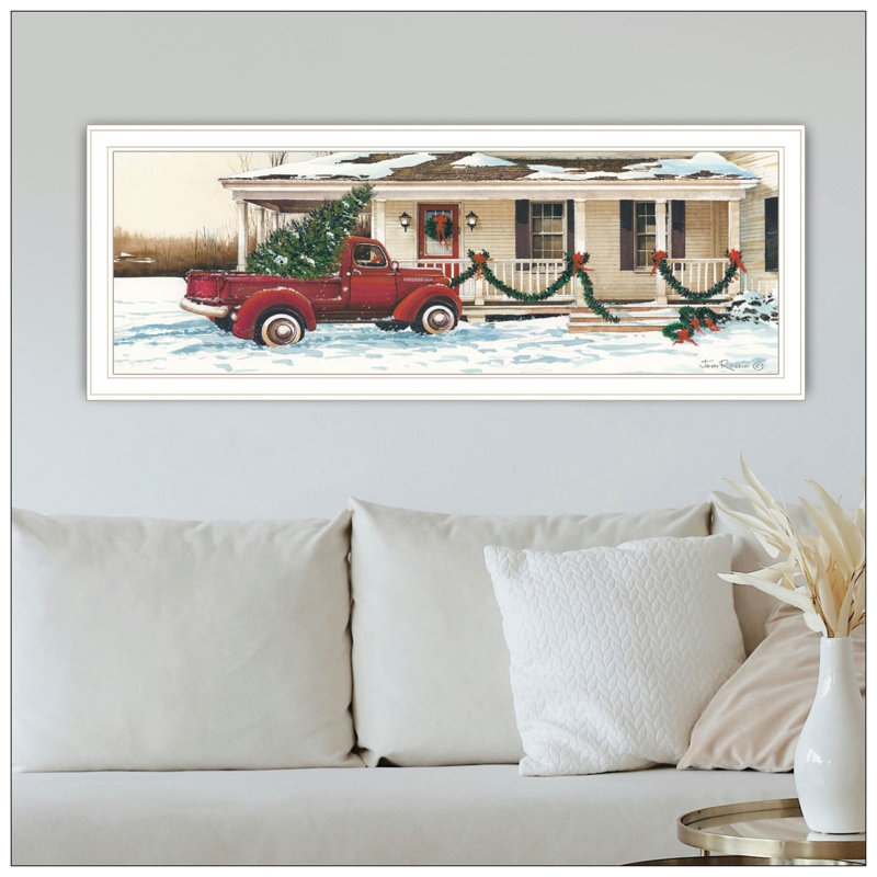 Trendy Decor 4U Preparing For Christmas Wall Art For Living Room, Bedroom Wall Art Print For Home Decor By John Rossini