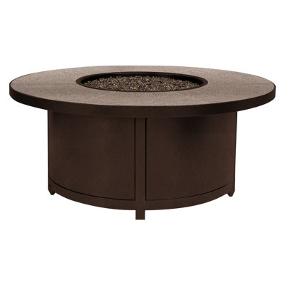 Capri Round Iron Propane and Natural Gas Fire Pit Table