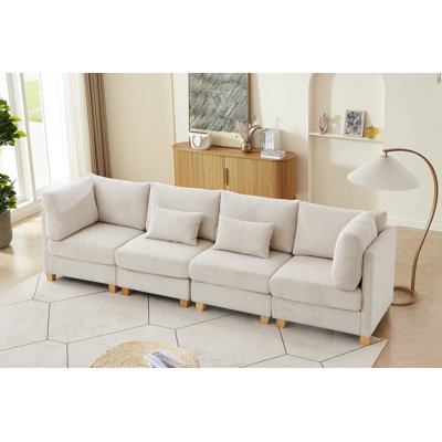 Canapé modulaire rembourré 4 pièces Norco