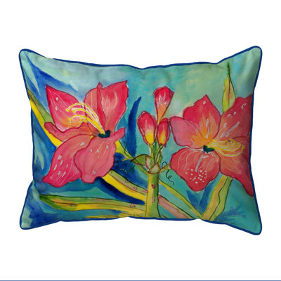 Coussin lombaire intérieur/extérieur rose amaryllis