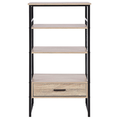Jarifa 101cm H x 56cm W Steel Standard Bookcase