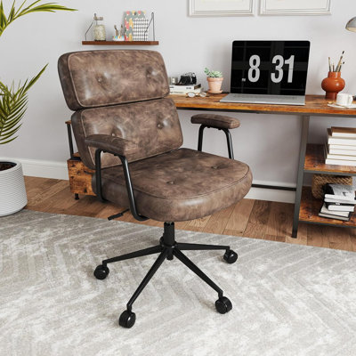 Ergonomic Mesh Office Chair High Back Desk Chair Lumbar Support With Headrest & Arms Computer Task Chair