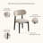 Drennen 79" Modern Oval Dining Table Set With 8 Fully Assembled Dining Chairs, White Sintered Stone Table Top With Black Solid Wood Veneer Base