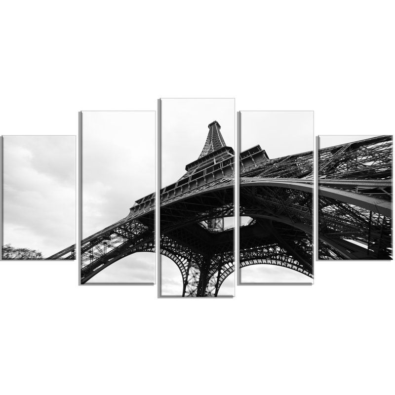 « paris », ensemble de 5 reproductions d’art murales sur toiles tendues
