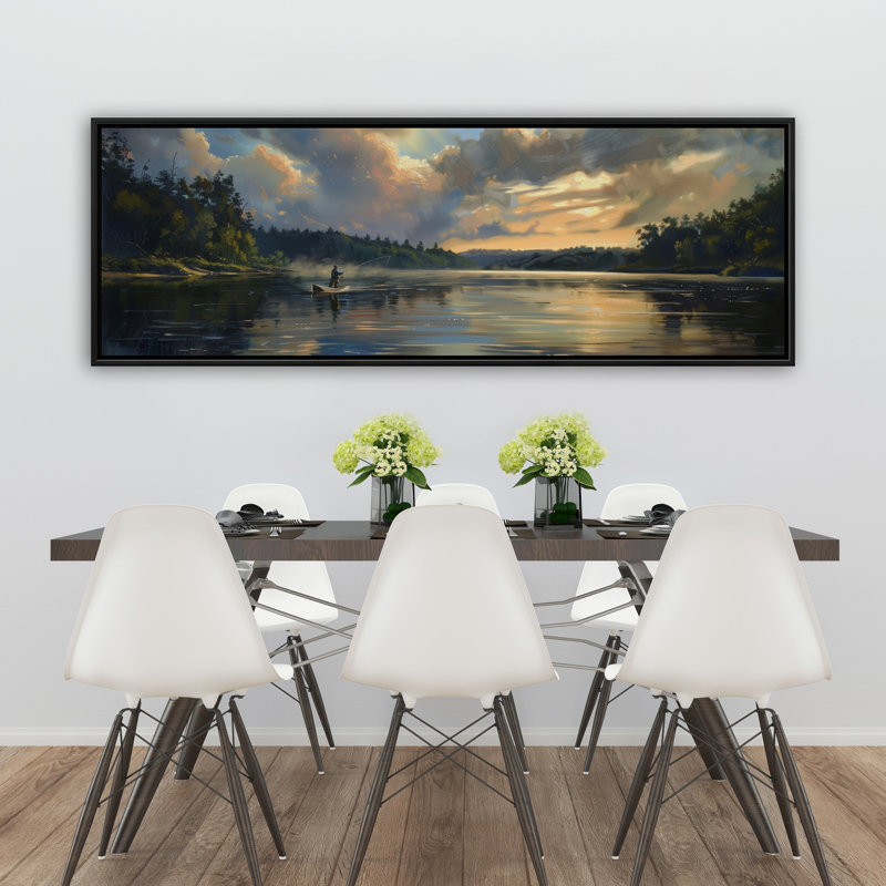 Art sur toile encadré blanc grand ouvert
