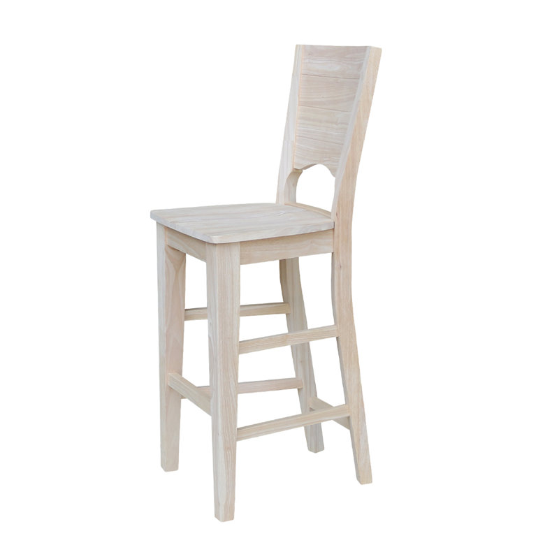 Guzik Solid Wood Counter Stool, Bar Stool (30" Seat Height)