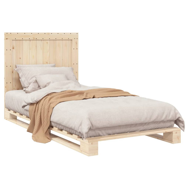 Oakfield Solid Wood Bed, Brown, DE Size - 100 x 200 cm