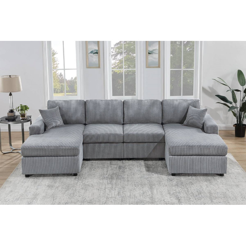 Bochovice SECTIONAL SET, Fog Corduroy