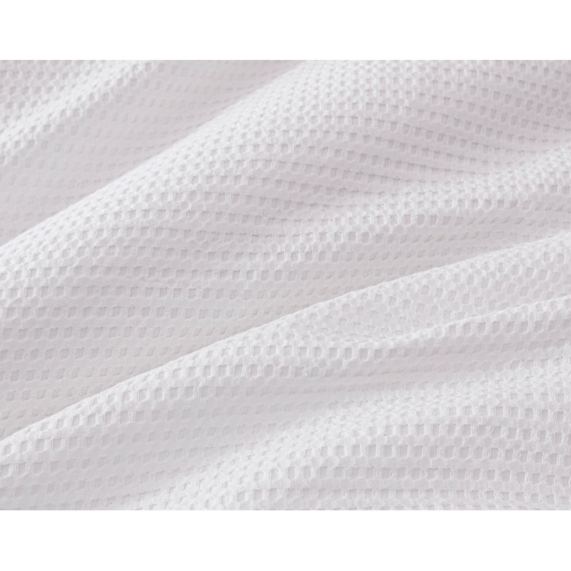 Couette en coton gaufré 3 pièces , Blanc, Housse de couette très grand et 2 très grandes t
