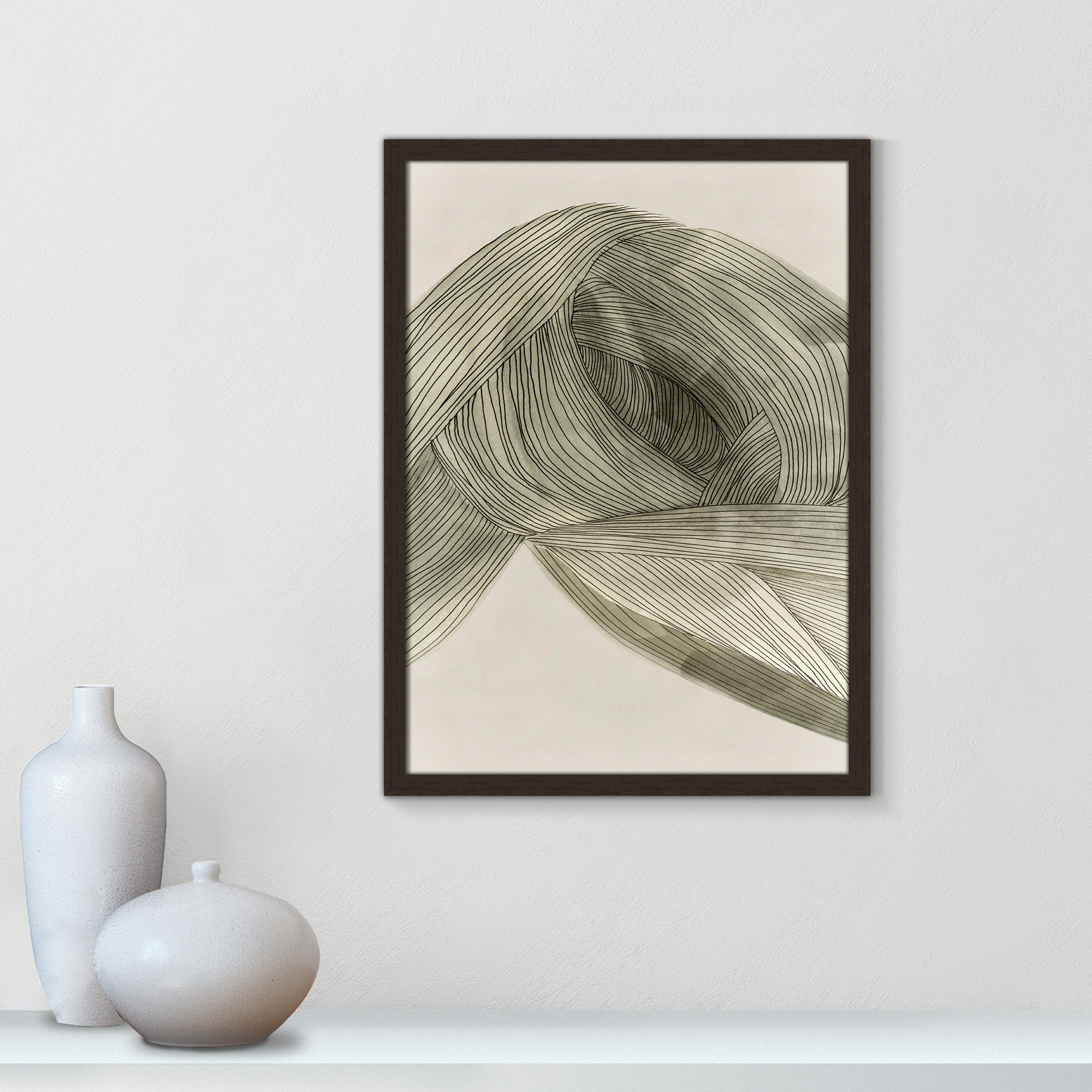 Dreaming In Pastel I, Walnut, 23" H x 17" W x 0.75" D