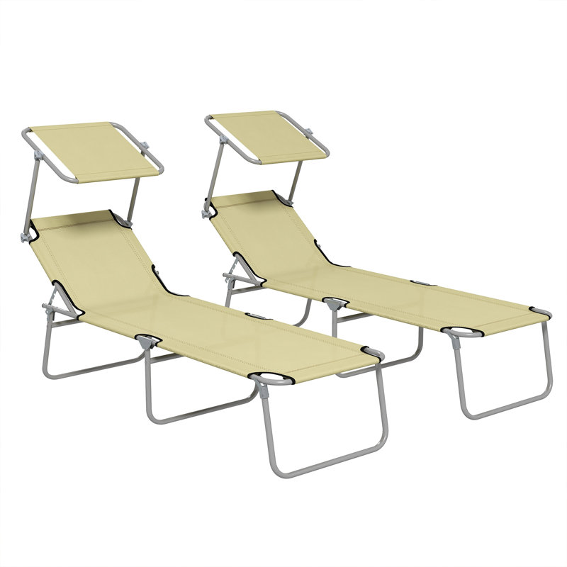 Ouita 187cm Long Reclining Single Chaise, Beige