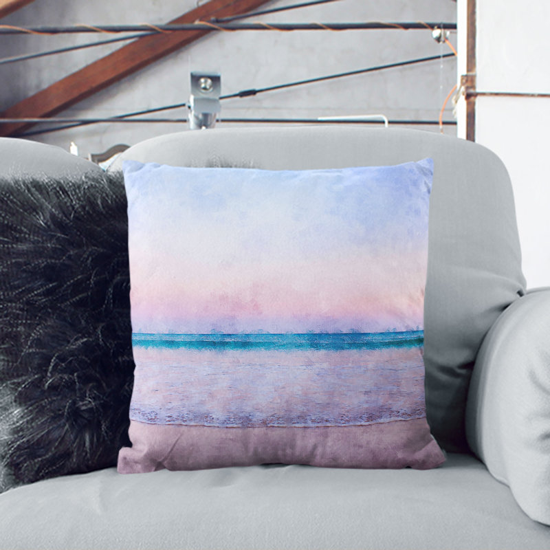 Square Throw Cushion, 55cm H x 55cm W x 20cm D, White