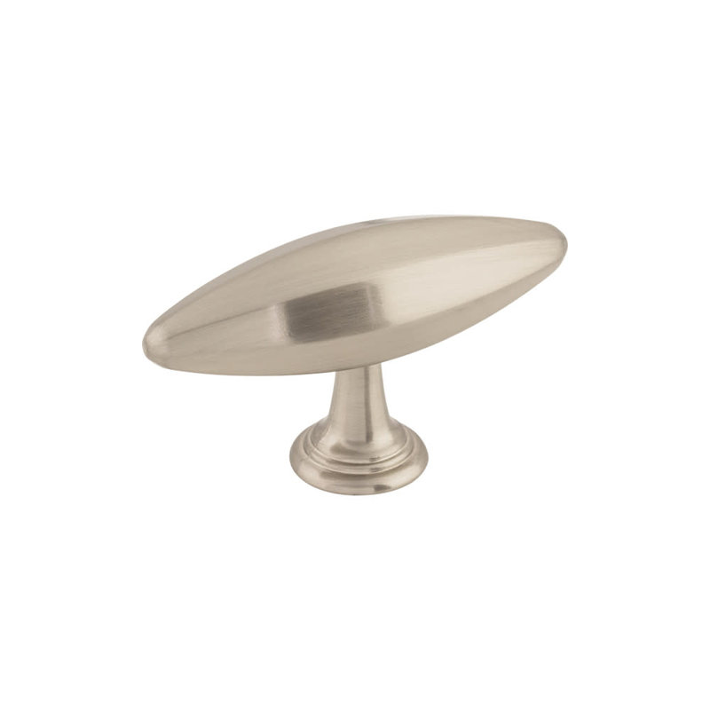 Chareau 1 15/16" Length Bar Knob, Brushed Satin Nickel, 3" Length