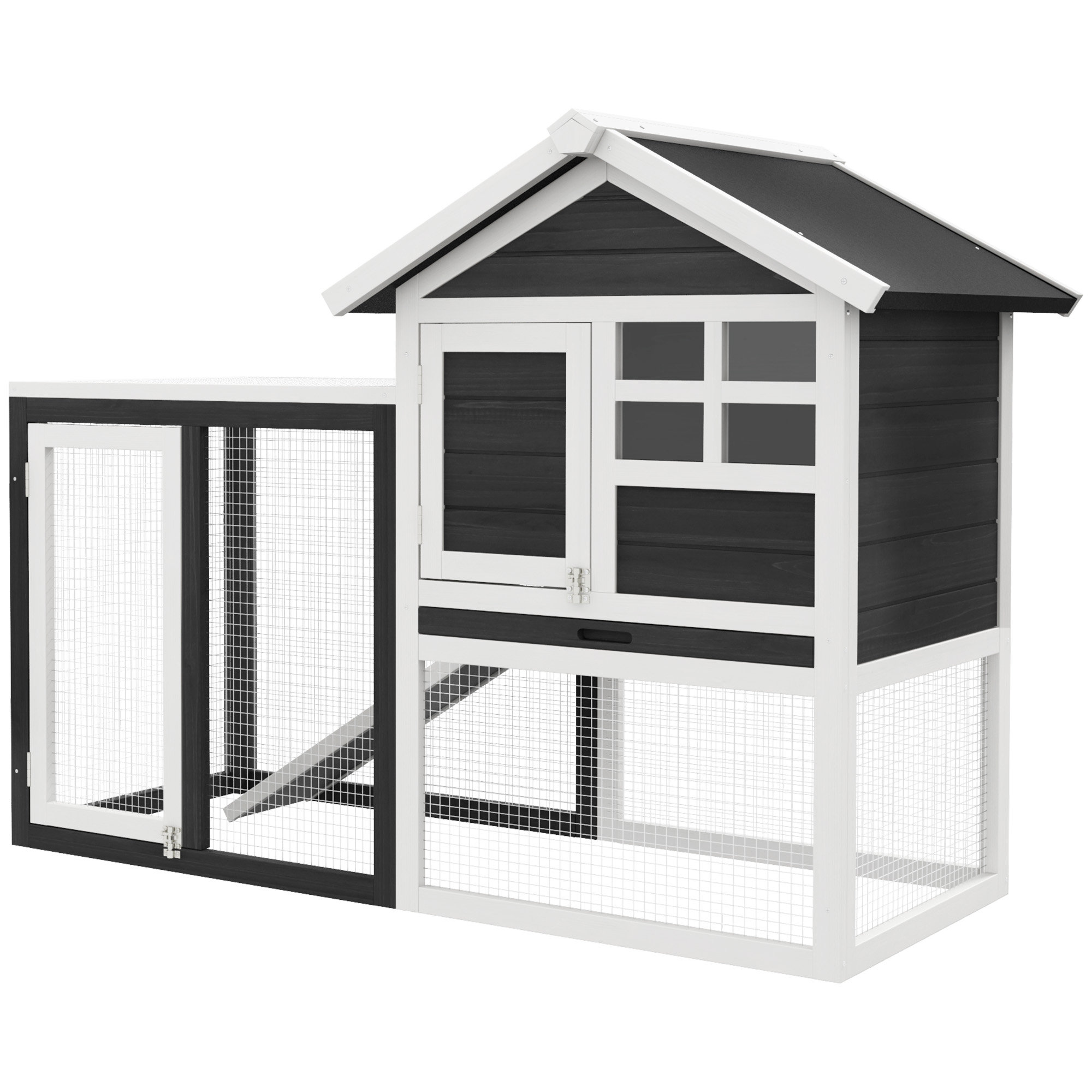 Tucker Murphy Pet™ Wooden Rabbit Hutch Bunny Cage With Waterproof Roof ...