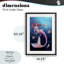 «Aurelia Mermaid & Fish», reproduction sous verre encadrée, design par Rachel Anderson-328951784-328951783