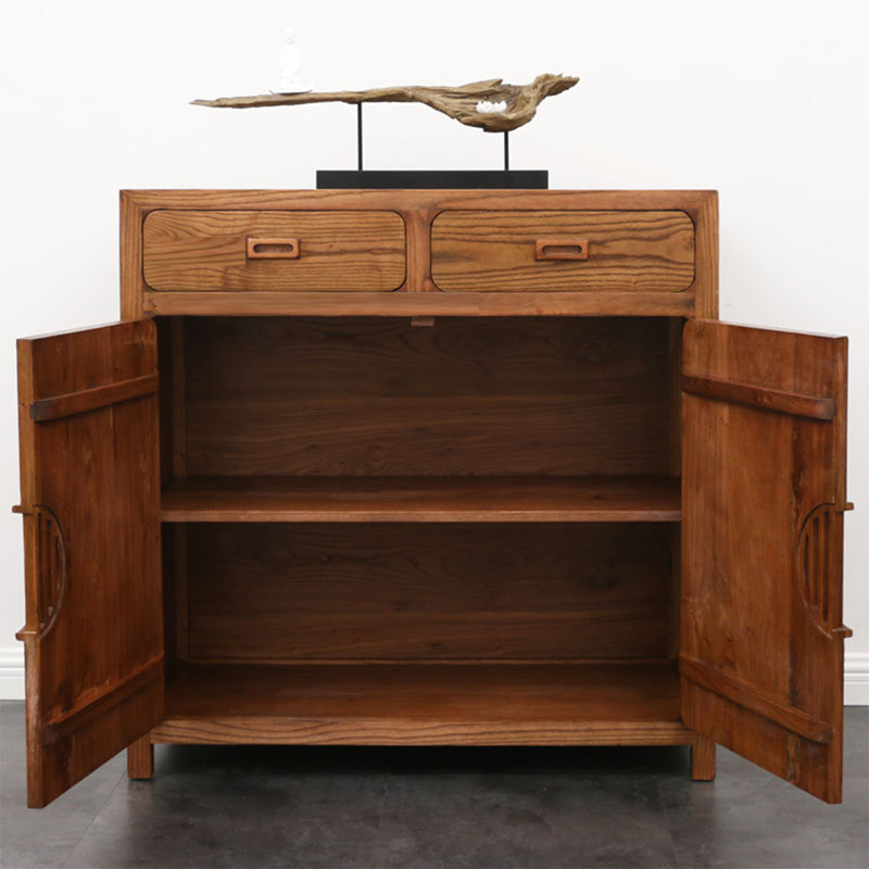 8 Pair Solid Wood Shoe Storage Cabinet
