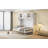 Full Size Murphy Bed Wall Bed With Top Cabinets,White