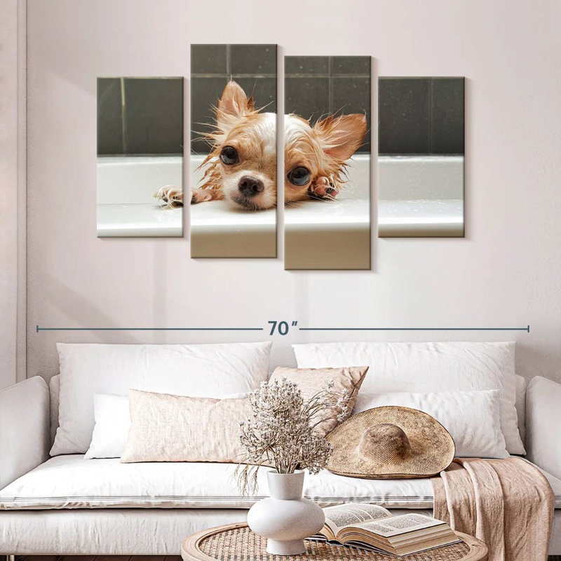 Brampt Chihuahua Bathing, H 32 po x l 52 po