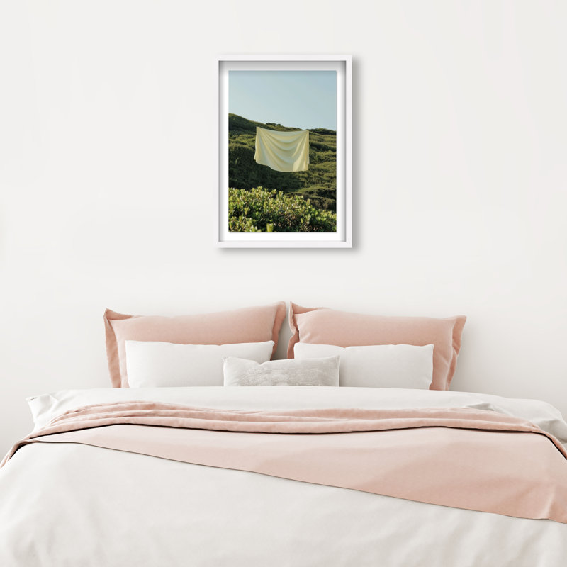 Floating Cotton II Shadowbox Bath & Laundry Print by Oliver Gal, Black Frame, 10 x 15, 16.5"H x 11.5"W, White Shadowbox