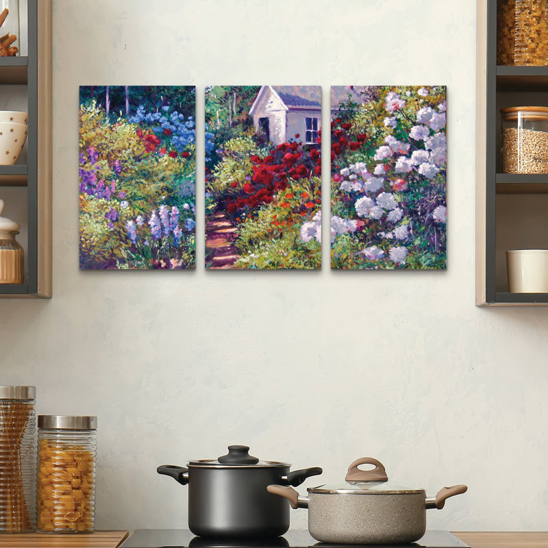 Ensemble de 3 panneaux d'art mural - David Lloyd Glover 