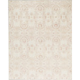 Wool Oriental Area Rug in Beige