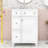 Chic 24-Inch 2 Drawers Bathroom Vanity with Ceramic Sink and Space-Saving Design-90143519-85270376
