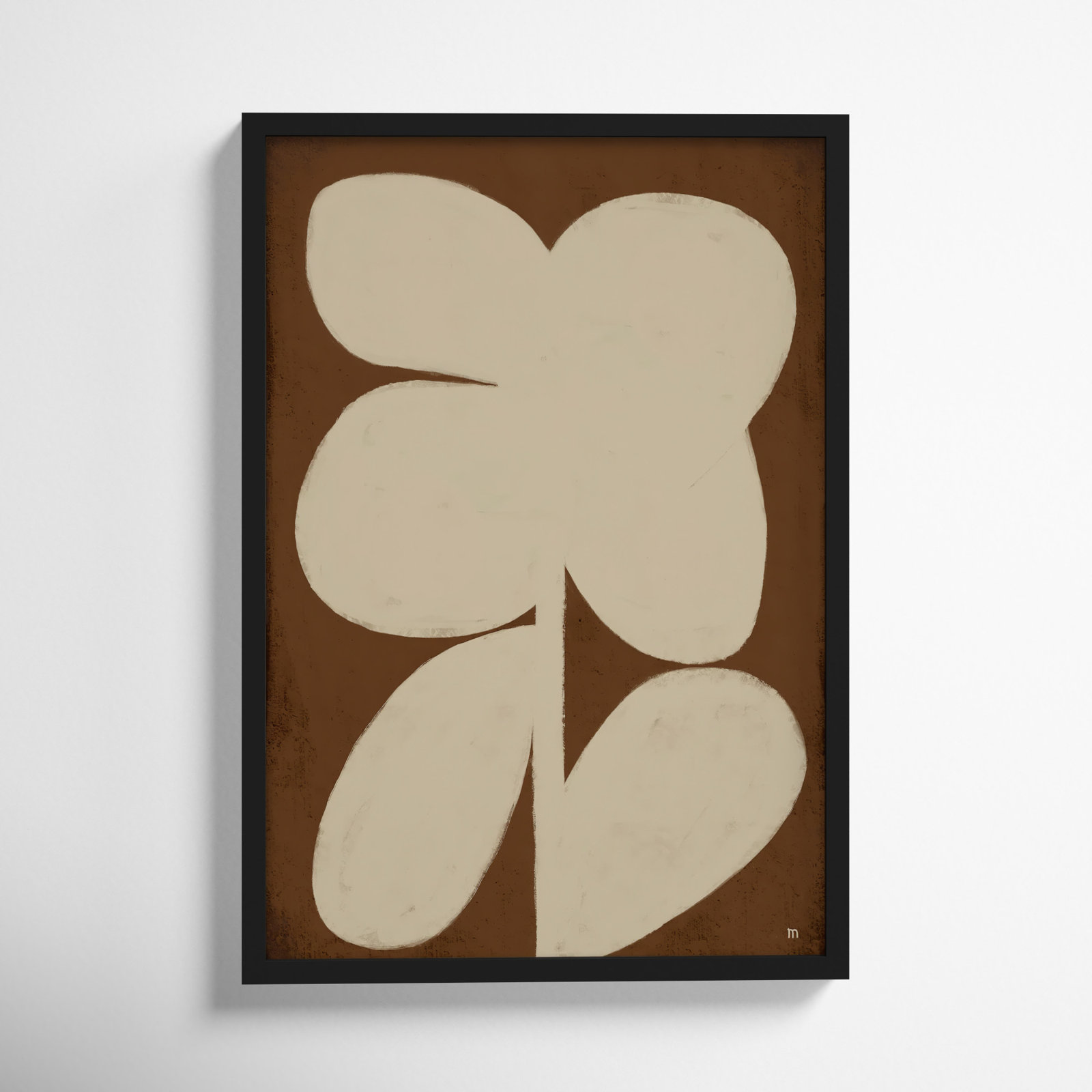 Flower 2 by StudioM, Black Framed, 25" H x 17.5" W