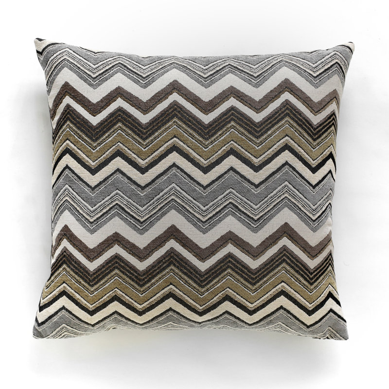 Chevron Feather Throw Pillow, Beach