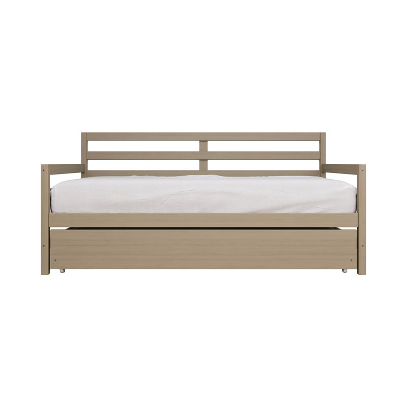 Oeds 81.1'' W Rubberwood Daybed , Gray