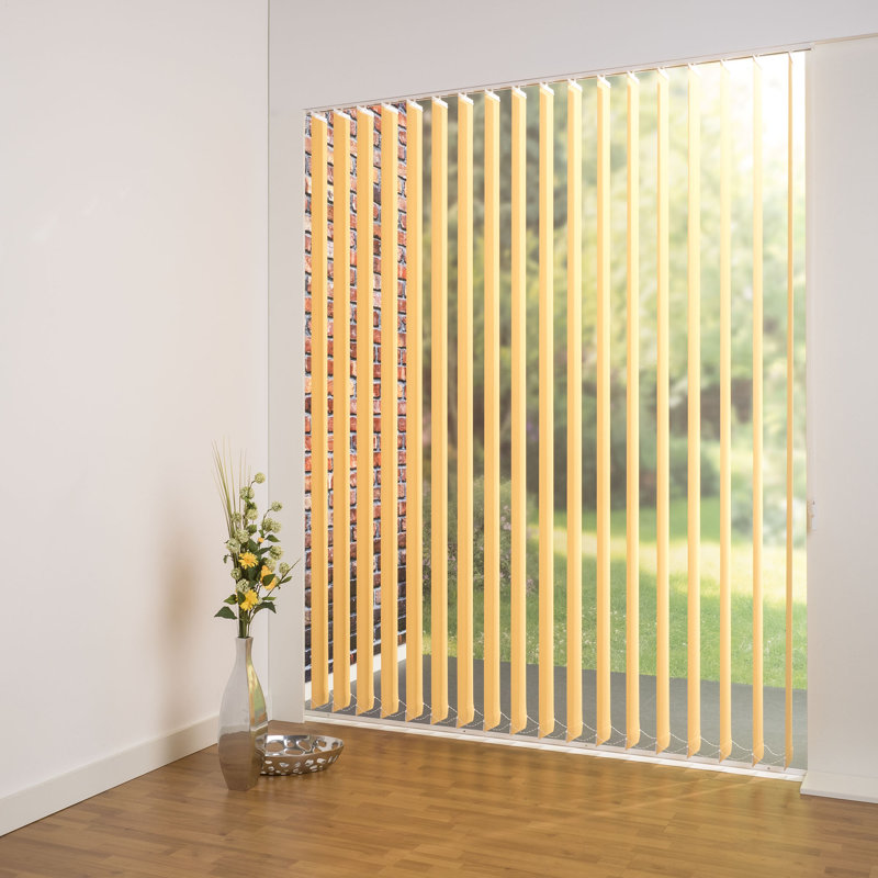 Blackout Vertical Blind, 180cm L x 150cm W, 12.7cm, Orange