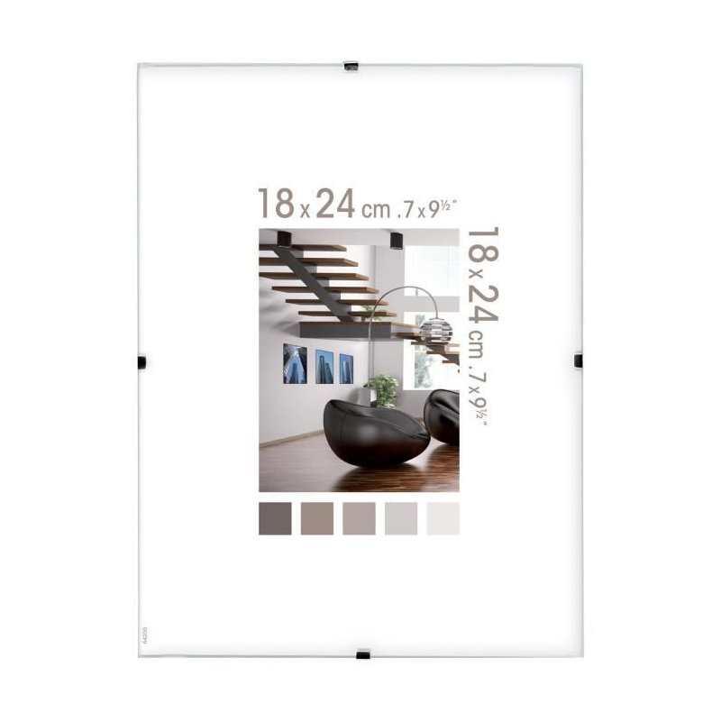 Picture Frame, Transparent, 24cm H x 18cm W