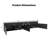 Multifunctional TV Stand With 2 Glass Shelves, Accommodates Tvs Up To 105 Inches, Features LED Color-Changing Lights, Ideal For Living Rooms, Black-1073862753