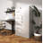 Metal Storage Vertical Filing Cabinet with Lock, Steel File Locker with 4 Drawers and 1 door for School, Living Room, Bedroom, Office (White)