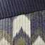 3 pièces courtepointe en coton bleu marine / grand - imprimé cassé, 2 taies décoratives incluses, matelassage en canaux, literie-119104971