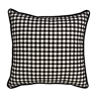 Newton Cotton Checkered Throw Pillow