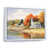 White Floater Framed