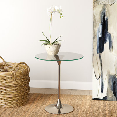 Pedestal End Table