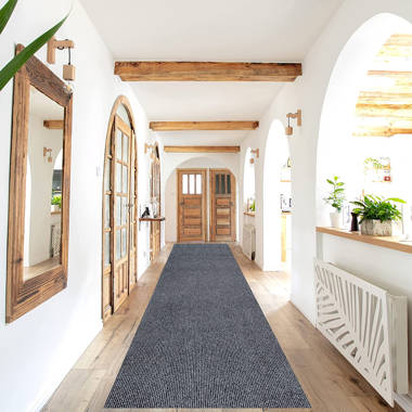 Heavy-Duty Hallway Runner Grey