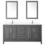 Meuble-lavabo double 72 po avec plateau en quartz et miroir Daria-100481604-100481605-100501907