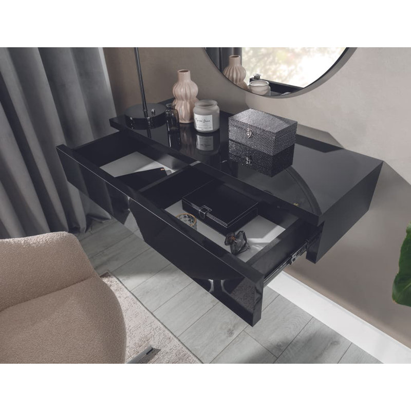 Navene Floating Desk, Black