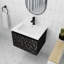 Meuble-lavabo simple 24,02 po avec dessus en céramique Caseville