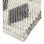Tapis unique en laine tissé à la main ivoire / gris à motif arlequin Midford
